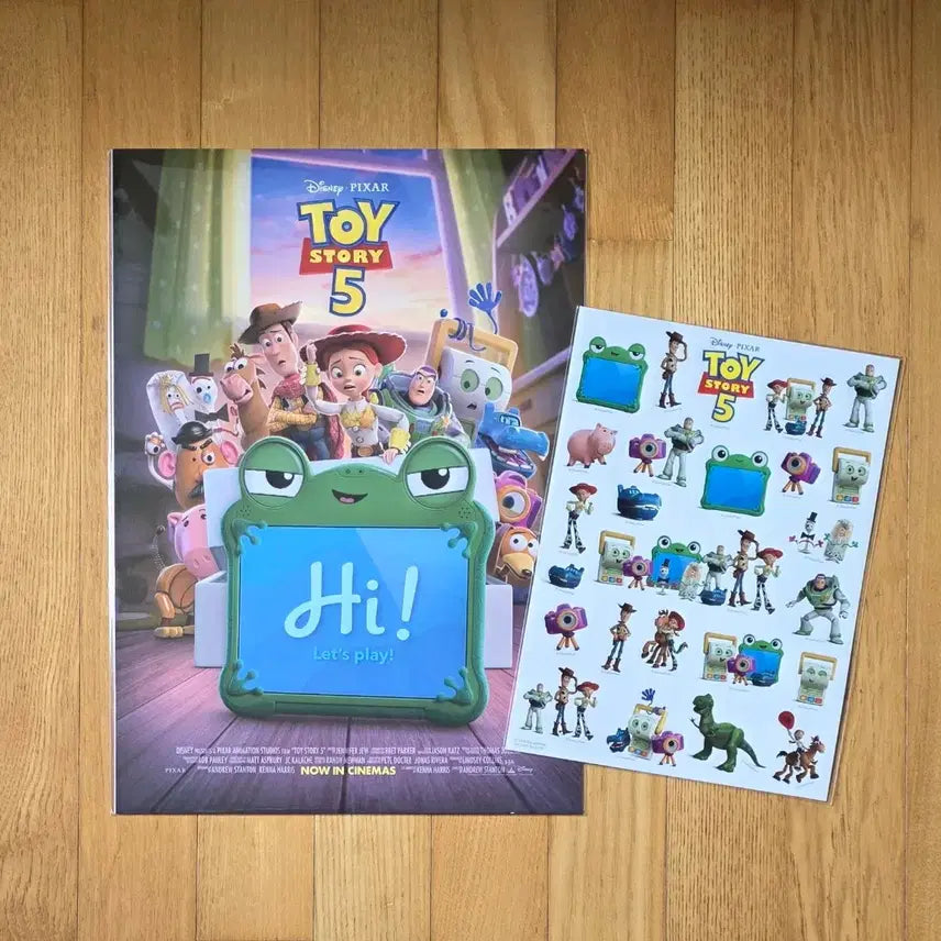 [BUNJANG] Toy Story 5 Original 5-Set A3 Poster + Sticker Set / 토이스토리5 오리지널 5종 SET A3 포스터+스티커