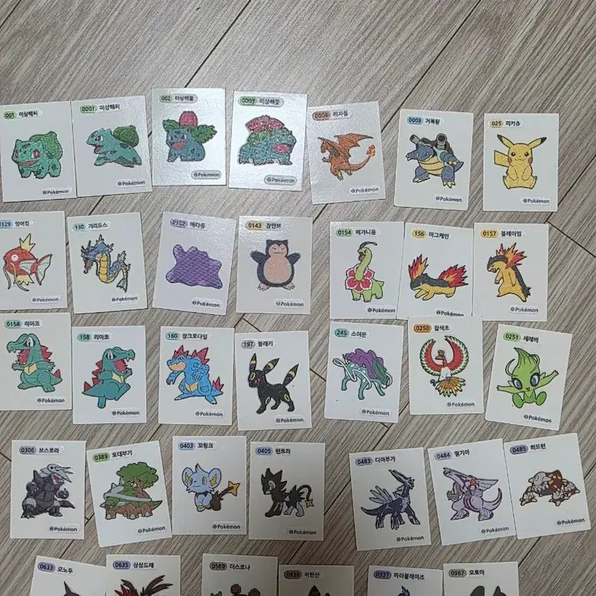 [BUNJANG] Pokemon Stickers Collection / 포켓몬 띠부띠부씰 판매