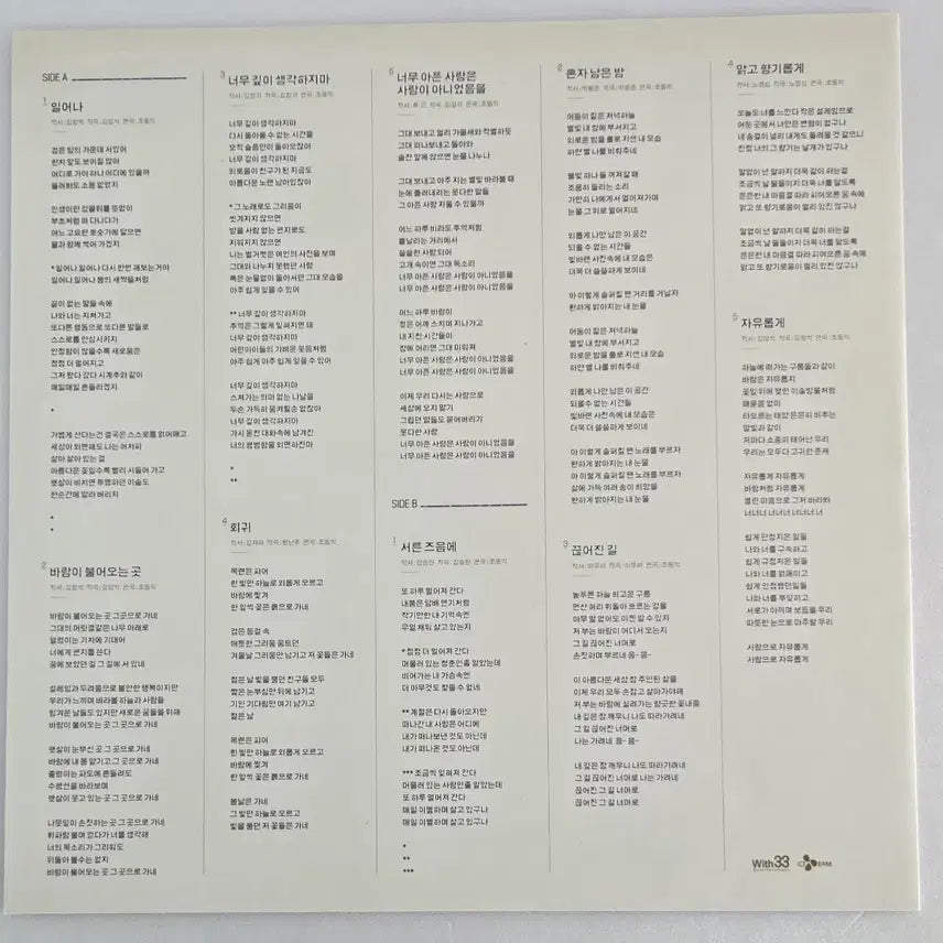 [BUNJANG] Kim Kwang-seok 4th Album Reissue LP (Sealed) / 김광석 4집 재발매 LP (미개봉)