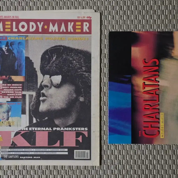 [BUNJANG] Melody Maker Magazine (February 1991) with Charlatans Large Poster / 매거진 Melody Maker 대형 매거진 + 샬라탄스 대형 포스터