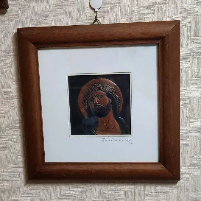 [BUNJANG] Ecce Homo Jesus Wall Plaque and Copper Plate Frame Set / 예수 <이사람을 보라 에케 호모> 벽걸이동판과 순동판 액자