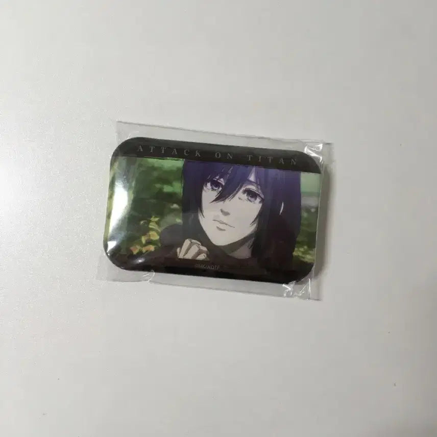 [BUNJANG] Attack on Titan Mikasa Ackerman Can Badge (Sealed) / 미개봉 진격의거인 진격거 미카사 캔뱃지