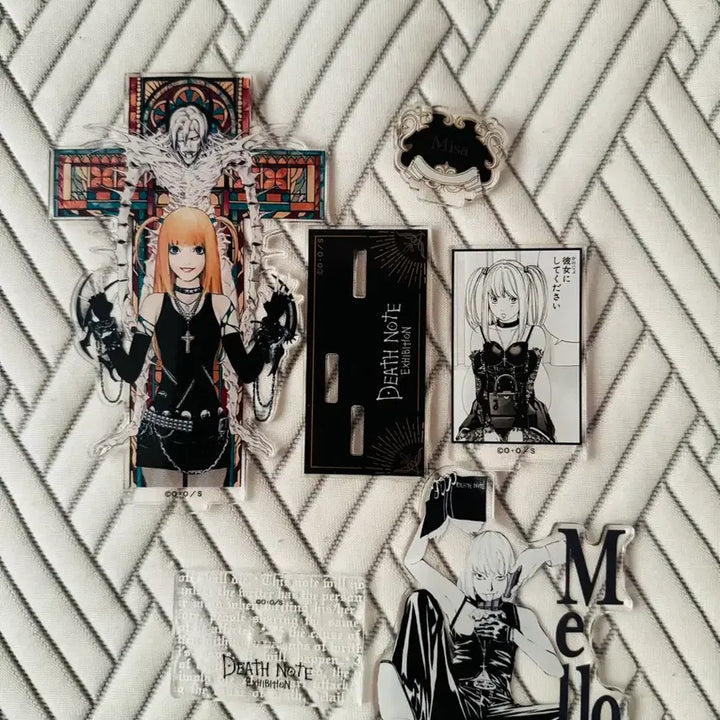 [BUNJANG] Death Note Amane Misa &amp; Mello Acrylic Stand Set / 데스노트 원화전 아마네 미사 + 멜로 아크릴 스탠드