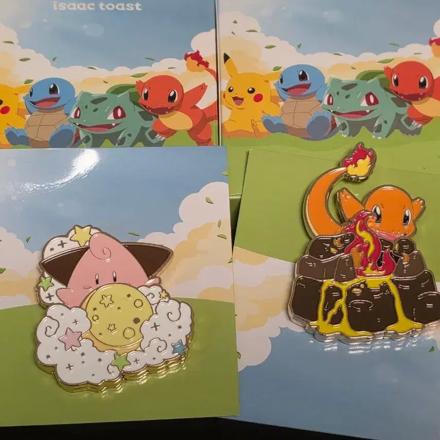 [BUNJANG] Pokemon Isaak Toast Pins / 이삭토스트 포켓몬뱃지