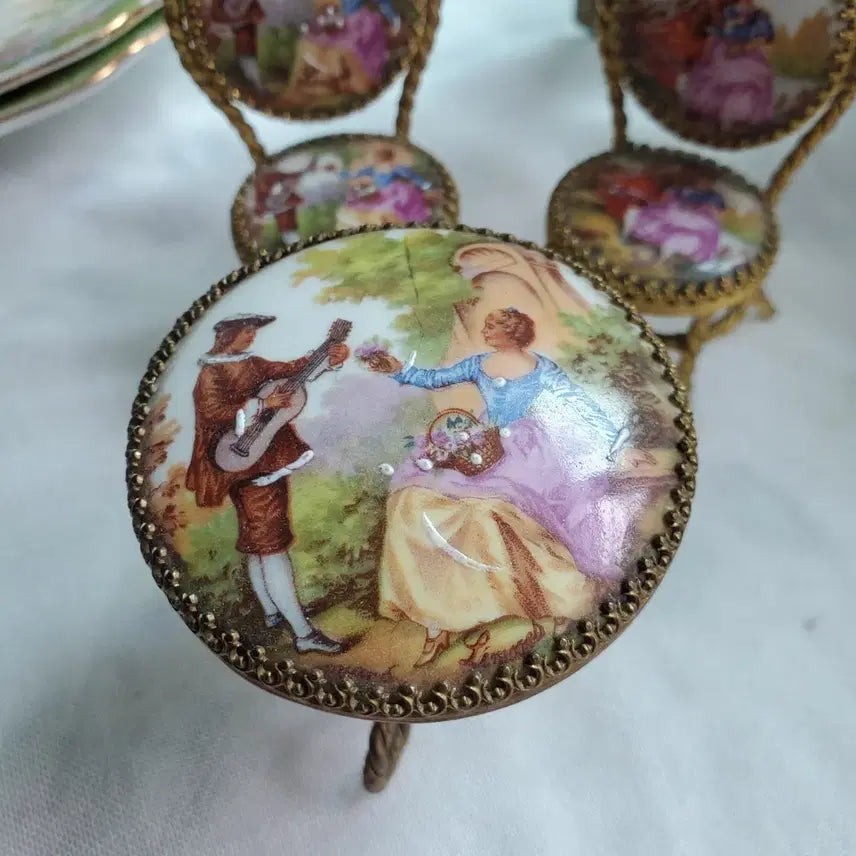 [BUNJANG] Miniature Table Set with Artist Signature / 미니어처 테이블 세트