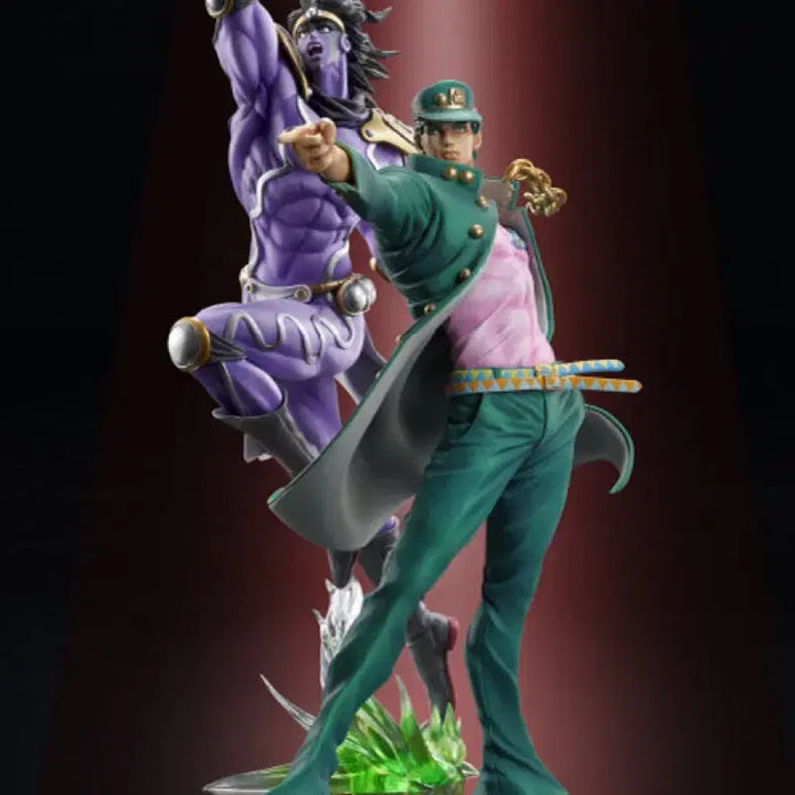 [BUNJANG] Statuerealm Jotaro Kujo &amp; Star Platinum Third Ver. Figure Set / 택포18.6)2개 세트 죠죠 스태츄레전드 쿠죠 죠타로 스타 플래티나 서드 ver 피규어