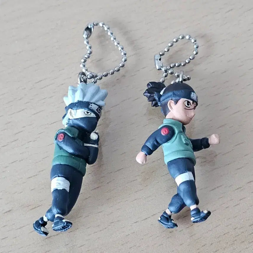[BUNJANG] Naruto Kakashi &amp; Iruka Classic Keychain Bundle Set / 나루토 카카시 이루카 고전키링 일괄