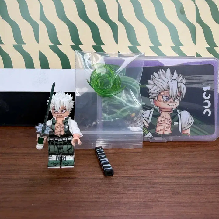 [BUNJANG] Miffy Bono Demon Slayer Sanemi Custom Lego Minifigure (Sword Replacement) / 미피보노 귀칼 사네미 커스텀 레고 미니 피규어(칼 대체)