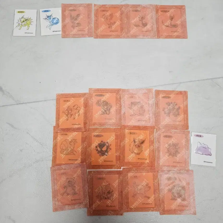 [BUNJANG] Pokemon 30th Anniversary Artwork Tteokbokki Stickers (Ppongppong Stickers) / 30주년 포켓몬 아트웍 띠부씰 판매 해요