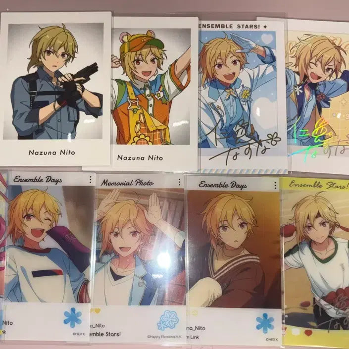 [BUNJANG] Ensemble Stars Nazuna Nito Student ID Poucha Photocard Can Badge Plush Bundle Set / 앙상블스타즈 니토나즈나 파샤 학생증 포카 캔뱃지 누이 일괄