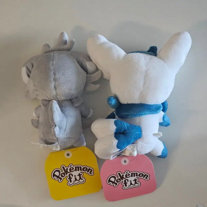 [BUNJANG] Pokemon Fit Nyaazo &amp; Nyaonix Female Plush Set / 포켓몬 FIT 냐스퍼 냐오닉스암컷 인형 2종 일괄