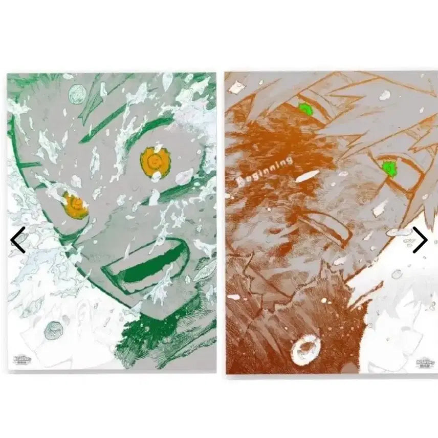 [BUNJANG] My Hero Academia Original Art Exhibition A2 Poster Set (Deku &amp; Bakugo) / 히로아카 원화전 포스터 나히아굿즈 미도리야 바쿠고 A2