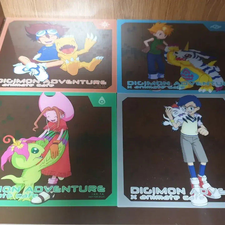 [BUNJANG] Digimon Adventure x Animate Cafe Special Exhibition Signed Board Set / 디지몬 어드벤처 x 애니메이트 카페 5만원 특전 색지 8장 일괄
