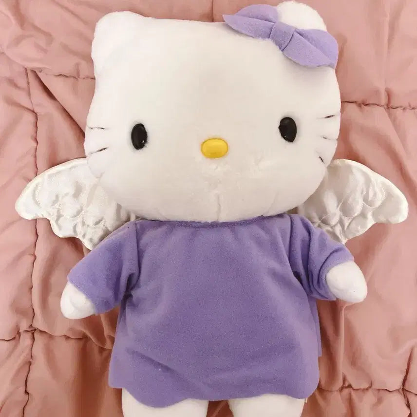 [BUNJANG] Sanrio Hello Kitty Angel Kitty Large Plush (31cm) / 31cm 대형 고전키티 엔젤키티 인형