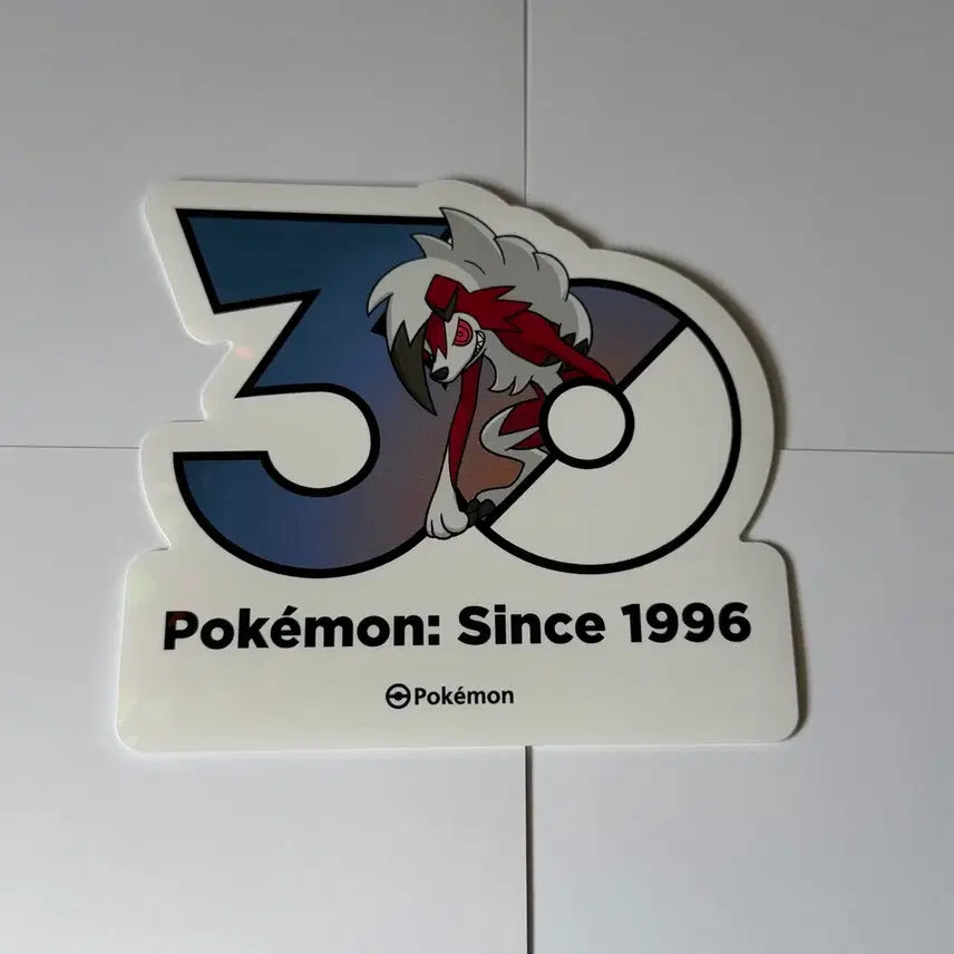 [BUNJANG] Pokemon 30th Anniversary Sticker Lycanroc (Dusk Form) / 포켓몬스터 30주년 스티커 판매 교환 한밤 루가루암