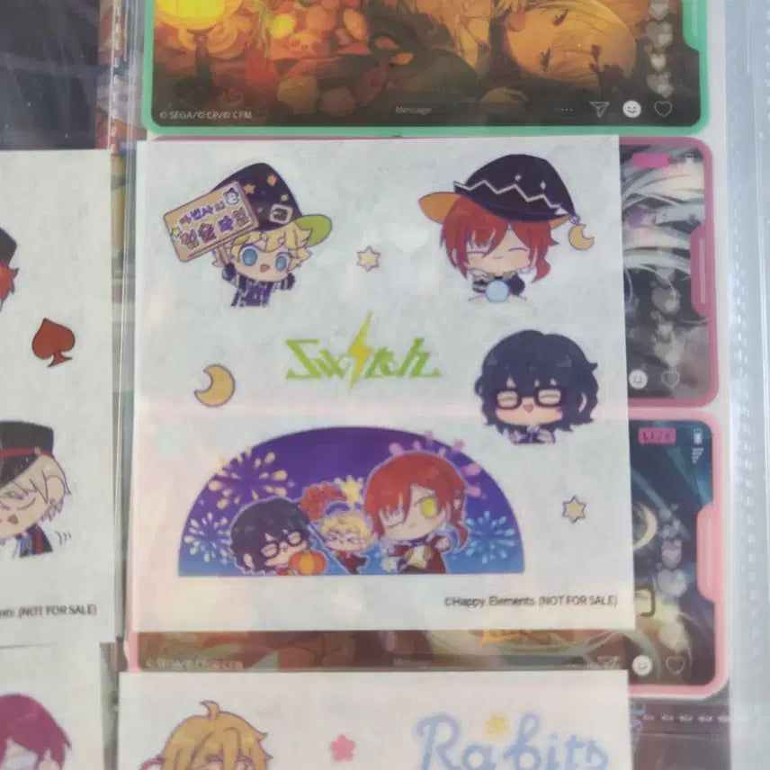 [BUNJANG] Ensemble Stars Switch Unit SD Stickers Natsume Soru Mugi Lucky Draw / 앙스타 스위치 유닛 sd 스티커 나츠메소라츠무기특전팝콘