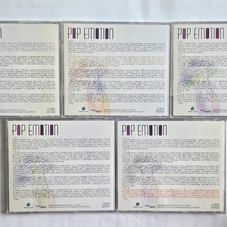 [BUNJANG] Pop Emotion 5CD Album / 팝 에모션 5CD 앨범