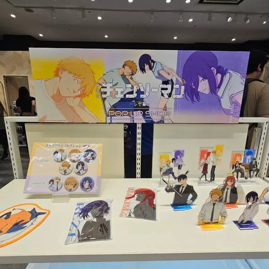 [BUNJANG] Chainsaw Man Reze &amp; Makima Osaka/Tokyo Pop-up Clear Pouch / 체인소맨 레제편 오사카 도쿄 팝업 레제 마키마 클리어 파우치 굿즈