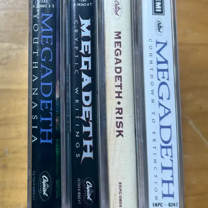 [BUNJANG] Megadeth Cassette Tape Collection / 메가데스 (Megadeth) 카세트테이프 모음