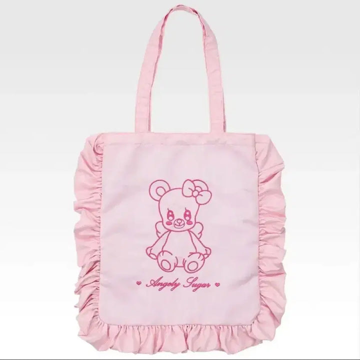 [BUNJANG] Aikatsu! Angelic Berry Frill Tote Bag (Unsealed) / 아이카츠 쿠지 c상 엔젤리베어 프릴 토트백 미개봉 새제품 아이엠스타