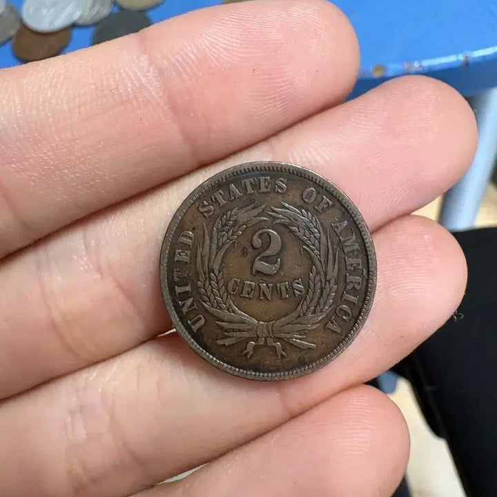 [BUNJANG] American 2 Cent Coin - Civil War Era / 남북 전쟁 미국 2센트 주화