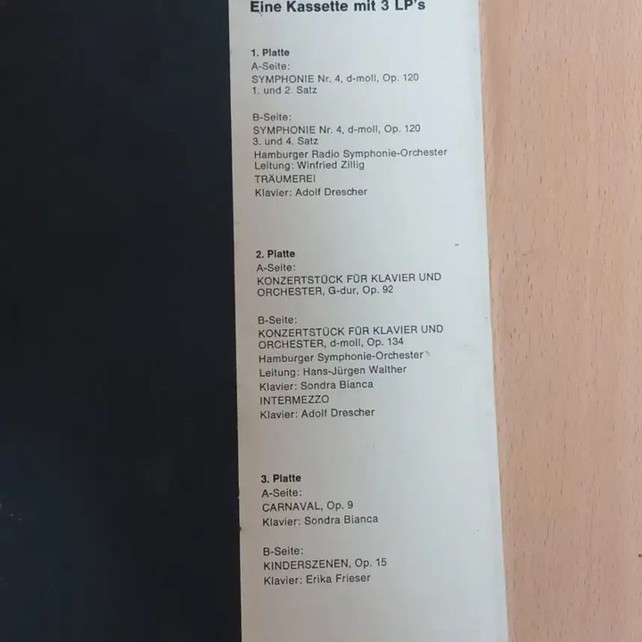 [BUNJANG] Robert Schumann Symphony Collection LP 3 Record Set / 소장가치 민트급 로베르트 슈만 심포니 LP 3장