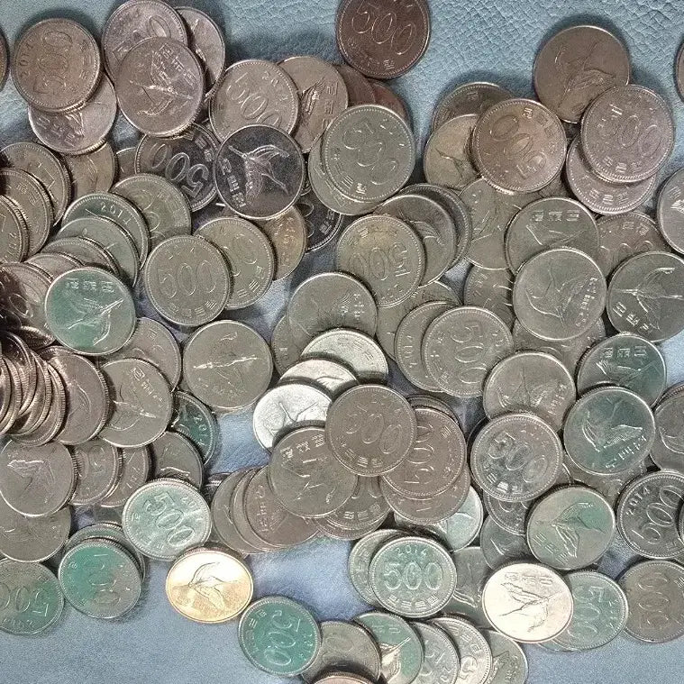 [BUNJANG] 14-Year 500 Won Coin Bundle (150 pcs) / 500원 동전 14년 150개 전부