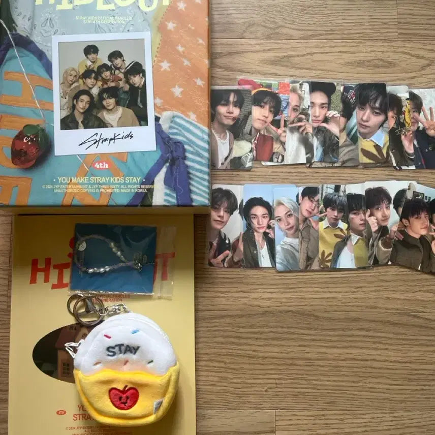 [BUNJANG] Stray Kids 4th Generation Fanclub Kit Photobook, Keyring, Photocard Set / 스테이 4기 키트