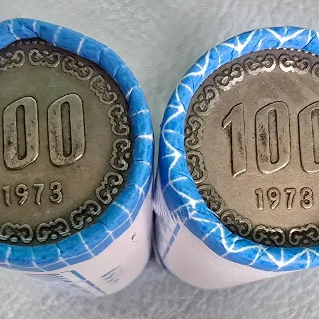 [BUNJANG] 1973 South Korean 100 Won Coins - 2 Rolls (100 Coins) / 1973년 100원 동전 2롤 100개