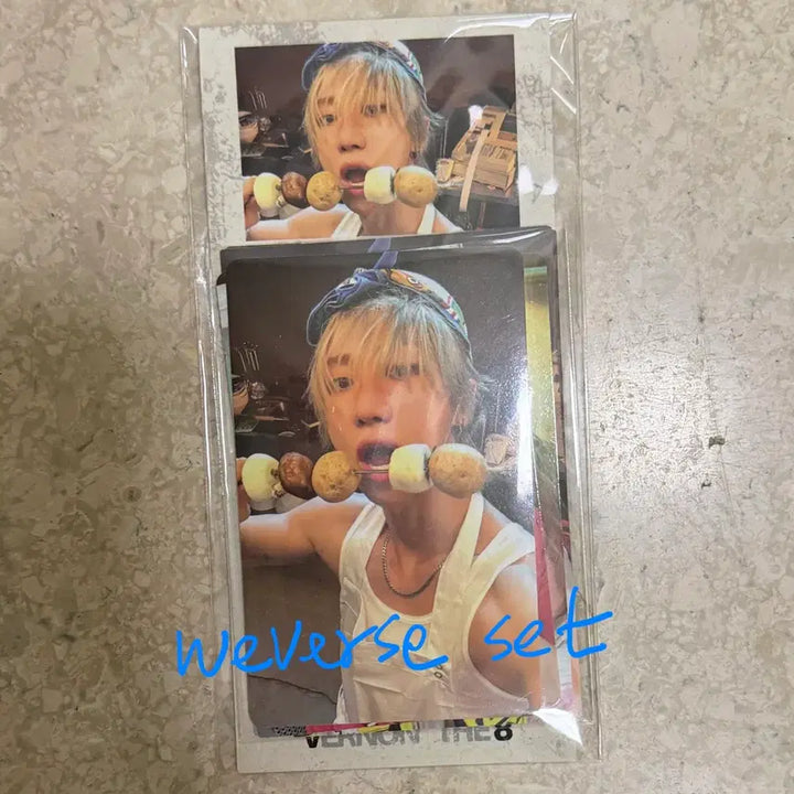 [BUNJANG] SEVENTEEN V8 Weverse Pre-order Benefit + Fan Meeting Benefit Vernon &amp; The8 Set / 세븐틴 V8 위버스 예판 특전 + 팬파티 특전 버논 디에잇 세트