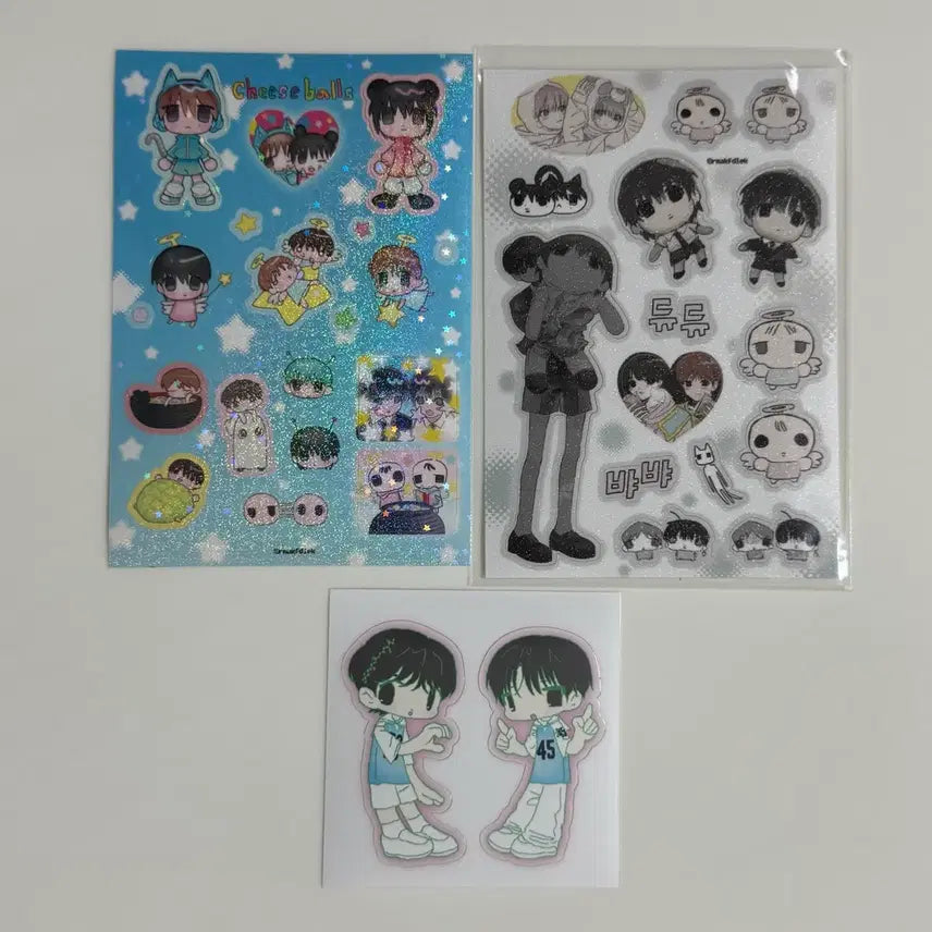 [BUNJANG] NCT WISH Yushi Sakuya Cheezeballs Sticker Set / 엔시티위시 유우시 사쿠야 치즈볼즈 비공굿 스티커