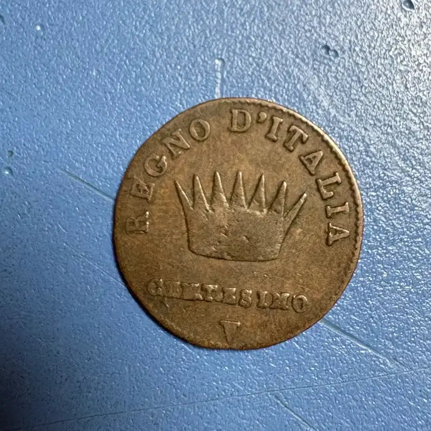 [BUNJANG] Italian Kingdom Napoleon Bonaparte 5 Centesimi Coin - Venice 1810 / 이탈리아 왕국 나폴레옹 보나파르트 5센트 동전, 1810년 베니스