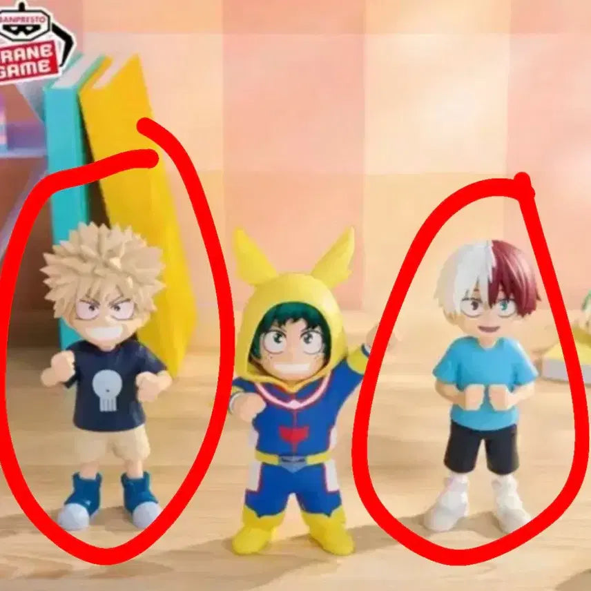 [BUNJANG] Banpresto My Hero Academia Katsuki Bakugo &amp; Shoto Todoroki Chia-Pico Figure Bundle Set / (택포7)(일괄)나히아 히로아카 반프레스토 바쿠고&amp;쇼토 치아피코 피규어