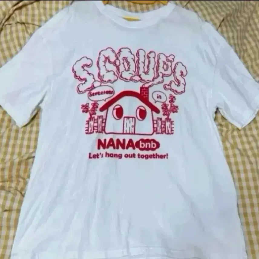 [BUNJANG] S.Coups Nana Dorm T-Shirt (M) Bundle Set with Bongbong Keyring and Pukangi President Limited Photocard / 봉봉이키링+나나민박티셔츠M사이즈(에스쿱스)+뿌깡이 회장한정포카 일괄