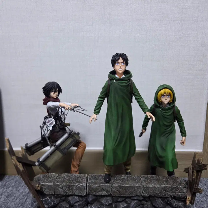 [BUNJANG] Model Power Attack on Titan Resin Figure / 모델파워 삼인방 레진 진격의 거인 피규어