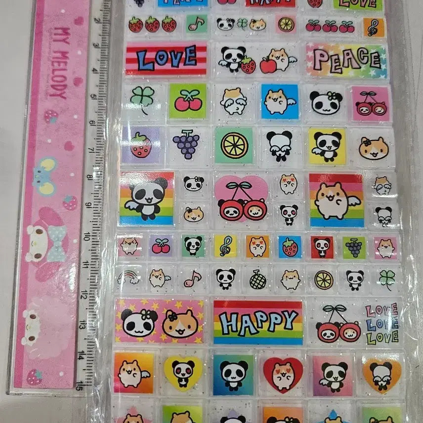[BUNJANG] Heisei Panda Plastic Piece Sticker / 헤이세이 판다 플라스틱 조각 스티커