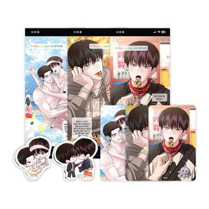 [BUNJANG] WAGLE Wolstagram Set (Postcards, Photocards, Stickers) / 월구 월요일의 구원자 월구스타그램 세트 모펀 와글