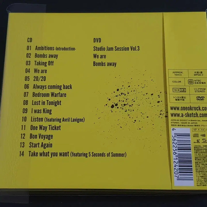 [BUNJANG] ONE OK ROCK Ambitions Limited Edition CD+DVD / 원오크락 앨범 Ambitions (CD+DVD) 원오크록 한정반