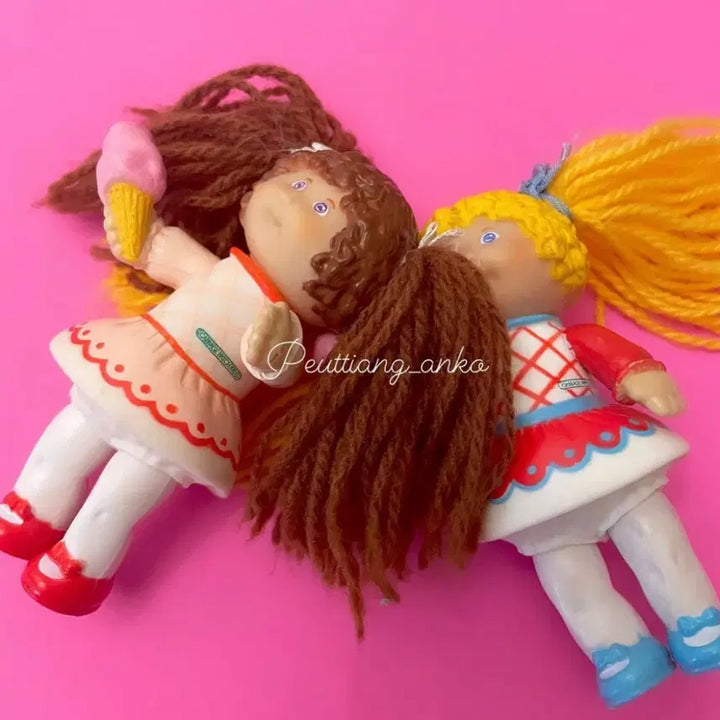 [BUNJANG] 1984s Brown Hair Purple Eyes Cabbage Doll Rare / 1984s/브라운헤어에 신비한 퍼플눈을 가진 양배추피규어rare