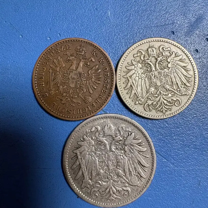 [BUNJANG] Austrian Empire 1, 10, 20 Kreuzer Coin Set (1881, 1898, 1916) / 19~20세기 오스트리아제국 1크로이저, 10크로이저, 20크로이저 세트