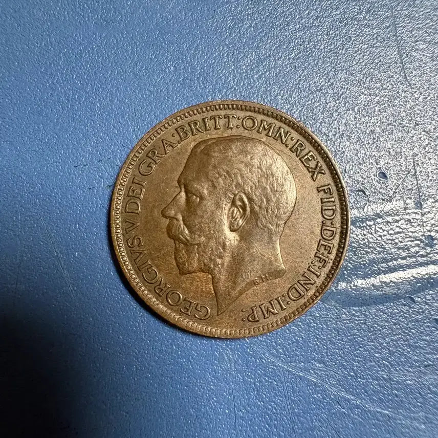 [BUNJANG] Unused George V 1920 1 Farthing Coin / 미사용 영국 조지 5세 1 파딩