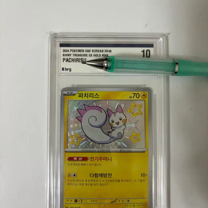 [BUNJANG] Shiny Pachirisu Rank 10 / (마지막 가격)포켓몬카드 파치리스 이로치 10등급