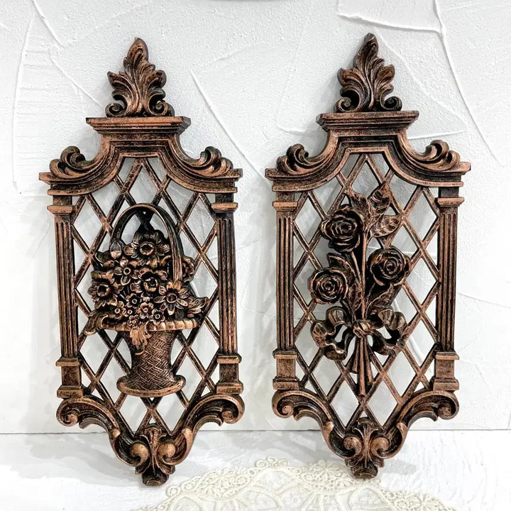 [BUNJANG] 1970s USA Dart Industries Retro Flower Wall Decor Set / [70s 미국 고전빈티지] 레트로 플라워 월데코 2종 세트