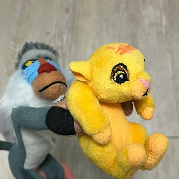[BUNJANG] Tokyo Disneyland The Lion King Simba &amp; Rafiki Plush Keychain / 도쿄 디즈니랜드 라이온킹 심바 라피키 봉제 인형 키링