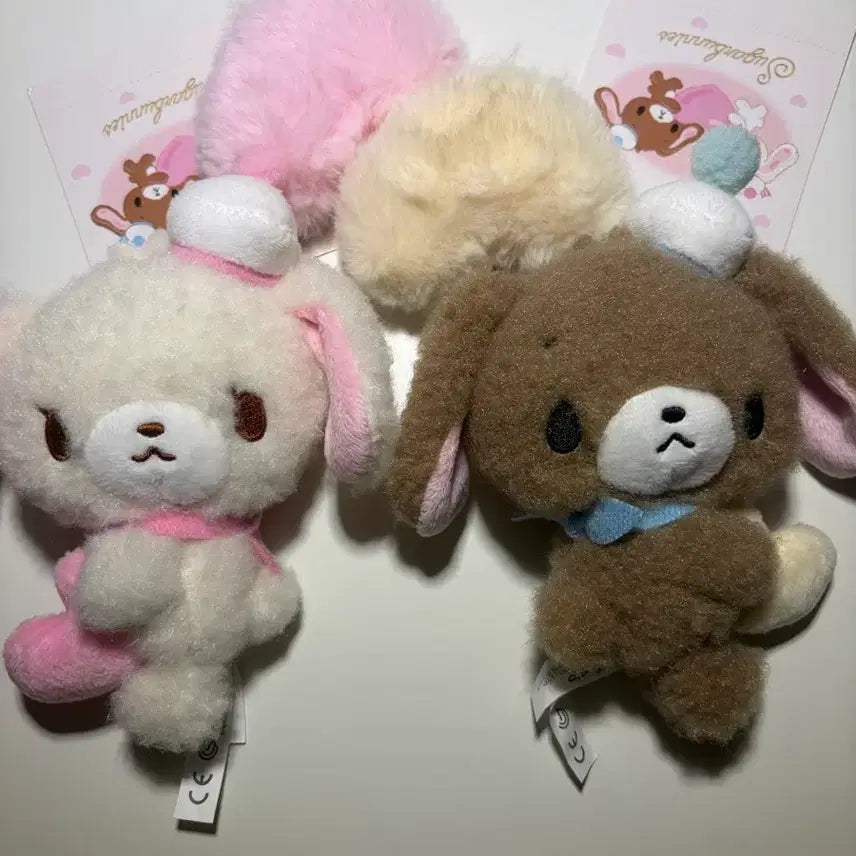 [BUNJANG] Sugar Bunnies Kurousa Shirousa Doll Keyring Set / 슈가바니즈 쿠로우사 시로우사 인형 키링 양도