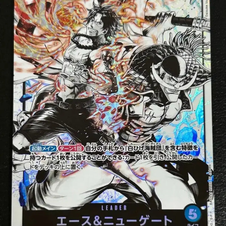 [BUNJANG] One Piece Card Ace &amp; Newgate Leader Parallel / 원피스 카드 에이스 &amp; 뉴게이트 리더 패러럴