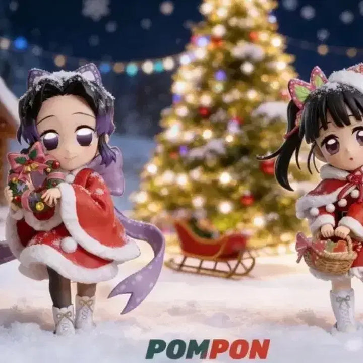 [BUNJANG] Kimetsu no Yaiba Shinobu &amp; Kanao Pompon Figure (Sealed) / (미개봉현물)귀멸의 칼날 pompon 시노부&amp;카나오