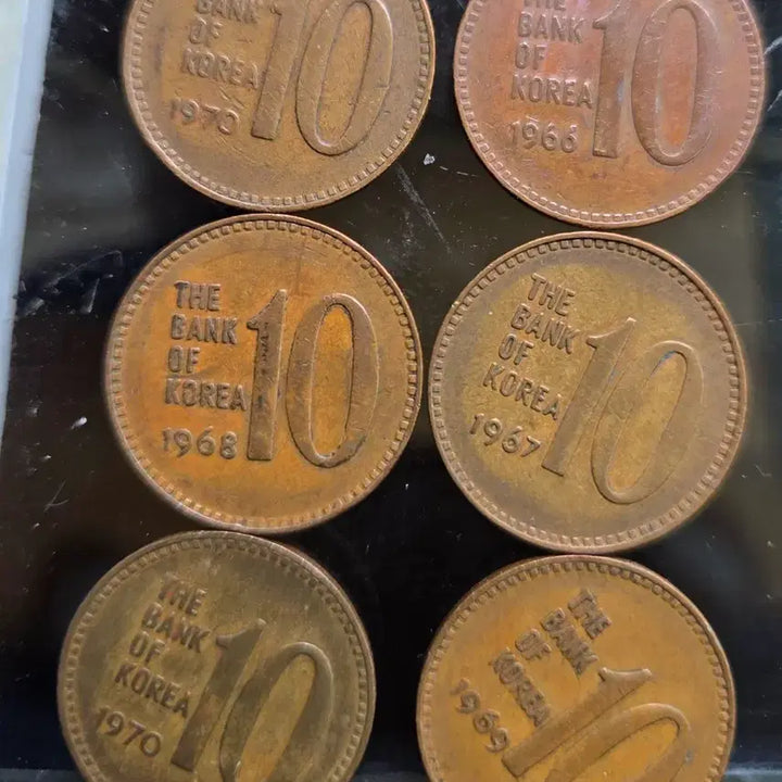 [BUNJANG] 1966-1970 Korean 10 Won Coin Collection / 최초발행10원주화