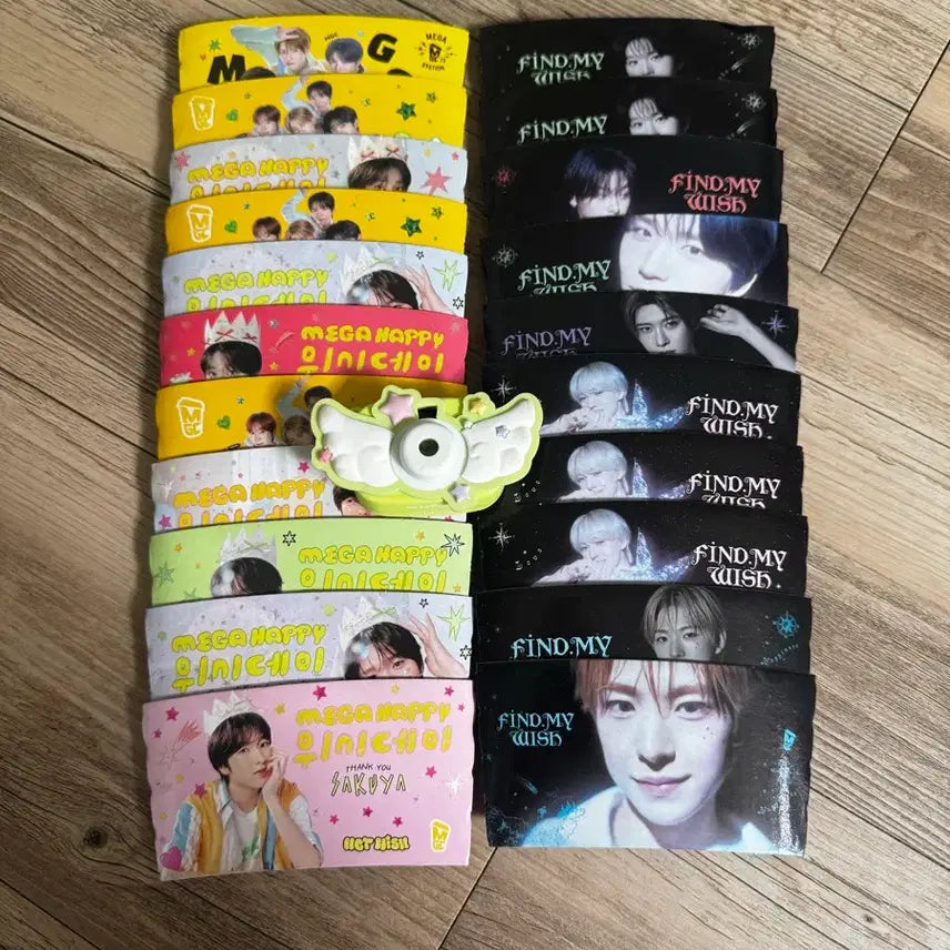 [BUNJANG] NCT WISH Megacoffee Camera Keyring Bundle Set / 엔시티위시 메가커피 컵홀더 카메라키링 일괄 양도