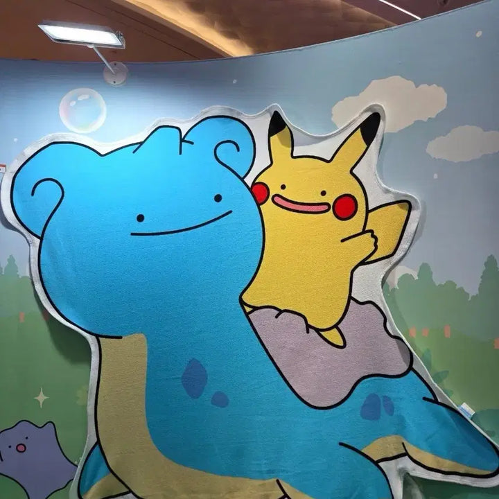 [BUNJANG] Pokemon Town Metamon Beach Towel (Sealed) / 2025 포켓몬타운 변신메타몽 비치타월 (미개봉 새상품)